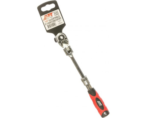 Шарнирный ключ-трещотка 1/4", 72 зуб, 175-225мм JTC-5028