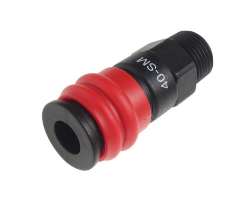 Соединитель быстросъемный композитный (1/2"M - рапид "мама") JTC JW1071-40SMC Соединитель быстросъемный композитный (1/2"M - рапид "мама") JTC JW1071-40SMC