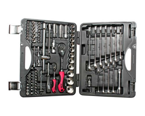 Набор 6-гранных инструментов 1/4" & 1/2" в кейсе, 85шт JTC JTC-H085C-B72 Набор 6-гранных инструментов 1/4" & 1/2" в кейсе, 85шт JTC JTC-H085C-B72