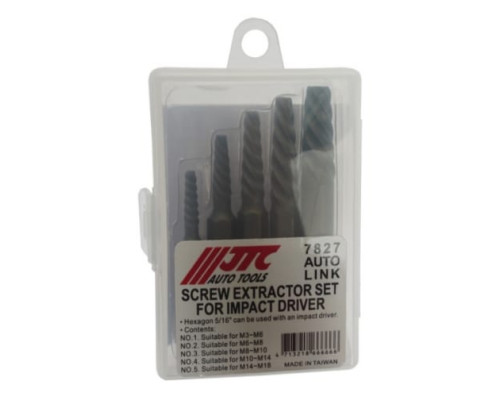 Набор экстракторов 56 х М3-М18 5 предметов JTC 7827