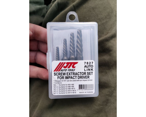 Набор экстракторов 56 х М3-М18 5 предметов JTC 7827