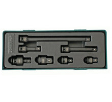 Комплект аксессуаров для ударных головок 1/2"DR  7 предметов (ложемент) Jonnesway S03A401SP