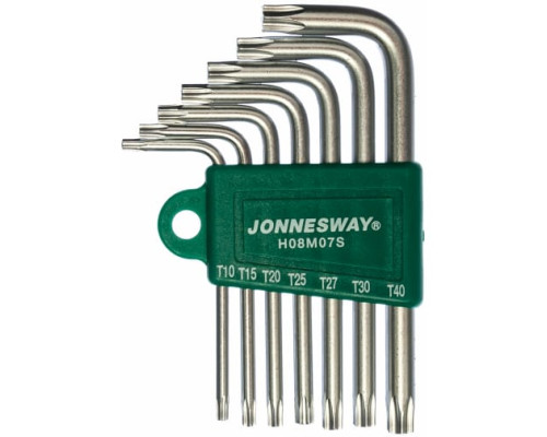 Комплект угловых ключей Jonnesway TORX H08M07S