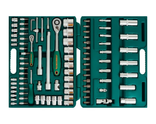 Набор торцевых головок 1/4"DR 4-14 мм и 1/2"DR 10-32 мм, 94 предмета, Jonnesway S04H52494S