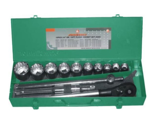Набор торцевых головок дюймовых (3/4"DR; 7/8"-2"; 15 предметов) Jonnesway S04H6415S Набор торцевых головок дюймовых (3/4"DR; 7/8"-2"; 15 предметов) Jonnesway S04H6415S