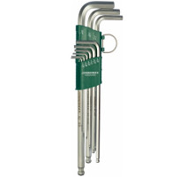 Набор торцевых шестигранных ключей с шаром 1/16"-3/8" 9 шт. Jonnesway X-TRA LONG H06SA209S