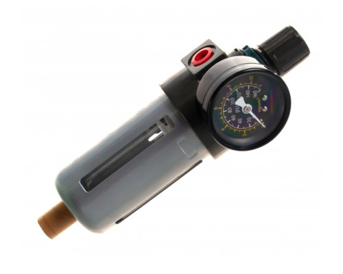 Фильтр влагоотделитель Jonnesway JAZ-0532 с регулятором давления для пневмоинструмента 1/4" 47507