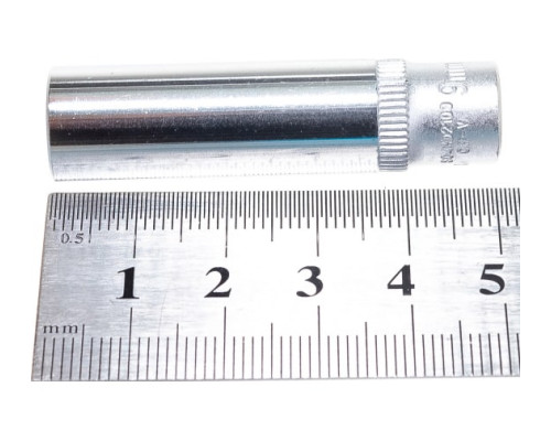 Головка торцевая глубокая 6-гранная (1/4"DR; 9 мм) Jonnesway S04HD2109 Головка торцевая глубокая 6-гранная (1/4"DR; 9 мм) Jonnesway S04HD2109
