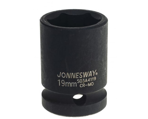 Головка торцевая ударная 1/2"DR (19 мм) Jonnesway S03A4119 Головка торцевая ударная 1/2"DR (19 мм) Jonnesway S03A4119