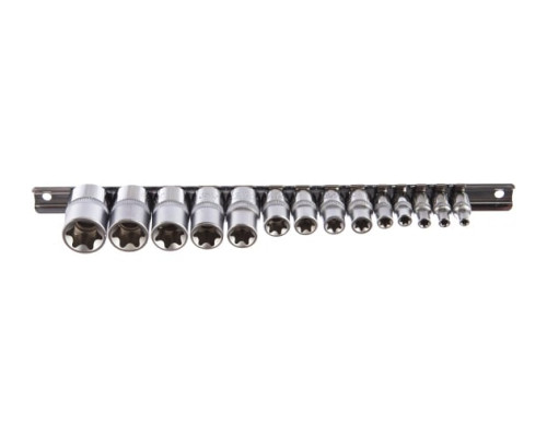 Комплект торцевых головок внешних Torx (1/4"; 3/8"; 1/2"DR Е4-Е24; 14 предметов) Jonnesway S06H414S Комплект торцевых головок внешних Torx (1/4"; 3/8"; 1/2"DR Е4-Е24; 14 предметов) Jonnesway S06H414S