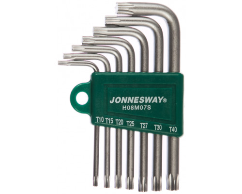 Комплект угловых ключей Jonnesway TORX H08M07S