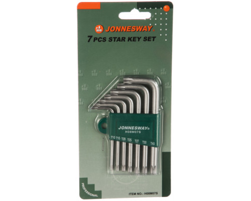 Комплект угловых ключей Jonnesway TORX H08M07S