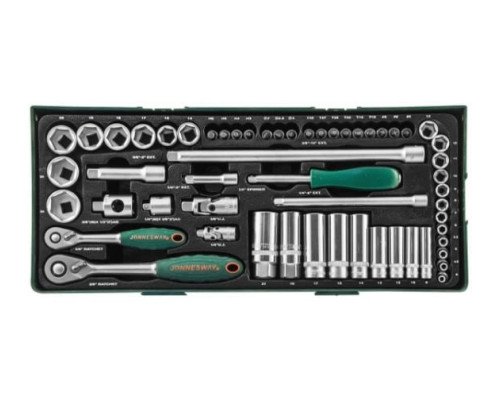 Набор торцевых головок 1/4" и 3/8"DR 57 предметов (ложемент) Jonnesway S04H3157ST (S04H3157SP) Набор торцевых головок 1/4" и 3/8"DR 57 предметов (ложемент) Jonnesway S04H3157ST (S04H3157SP)