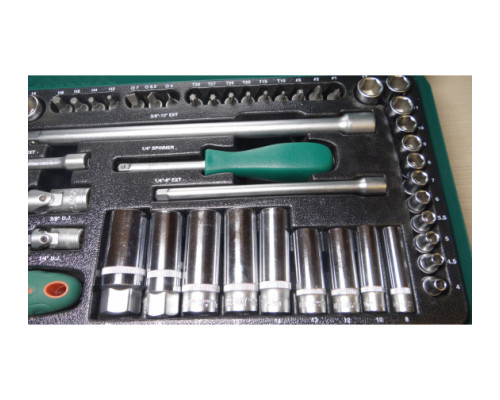 Набор торцевых головок 1/4" и 3/8"DR 57 предметов (ложемент) Jonnesway S04H3157ST (S04H3157SP) Набор торцевых головок 1/4" и 3/8"DR 57 предметов (ложемент) Jonnesway S04H3157ST (S04H3157SP)