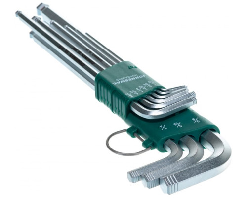 Набор торцевых шестигранных ключей с шаром 1/16"-3/8" 9 шт. Jonnesway X-TRA LONG H06SA209S
