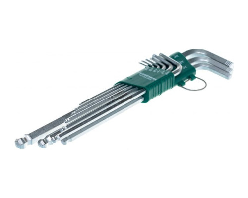 Набор торцевых шестигранных ключей с шаром 1/16"-3/8" 9 шт. Jonnesway X-TRA LONG H06SA209S