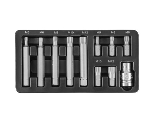 Набор вставок SPLINE М-профиль 11 предметов (30-75 мм; М5-М12) Jonnesway S29H4111S
