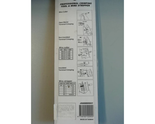 Профессиональный обжиматель контактов 8 в 1 Jonnesway V1402