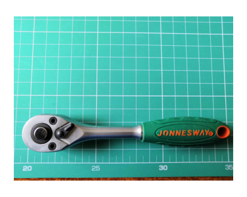 Рукоятка трещоточная 1/4д.DR, 36 зубцов, 145 мм Jonnesway R2902