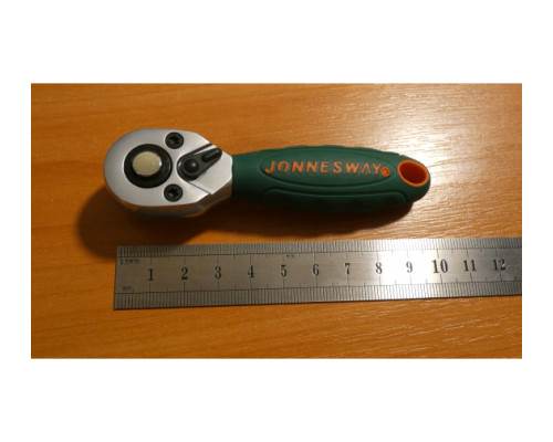Рукоятка трещоточная укороченная 1/4д.DR, 36 зубцов, 100 мм Jonnesway R2902B