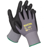 Нейлоновые перчатки Kraftool EXPERT 15 класс, вспененное нитриловое покрытие, M 11285-M