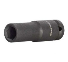 Торцовая головка "INDUSTRIE QUALITAT" ударная, удлиненная, 1/2", FLANK, Cr-Mo, фосфатированная, 24 мм Kraftool 27942-24_z01