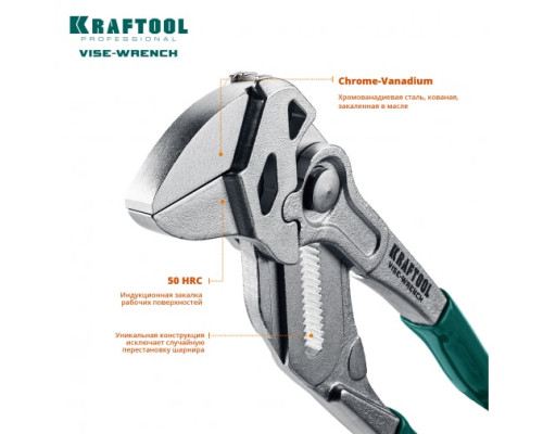 Клещи переставные-гаечный ключ Kraftool 22065