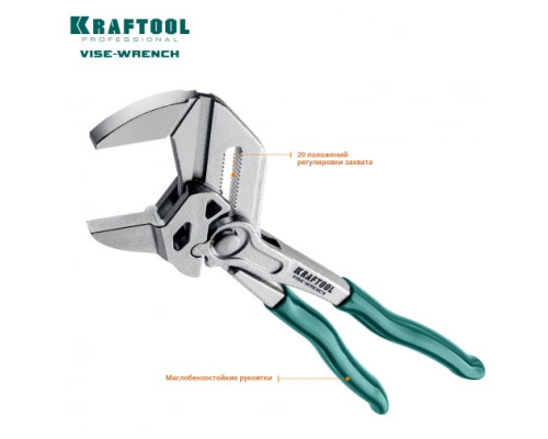 Клещи переставные-гаечный ключ Kraftool 22065