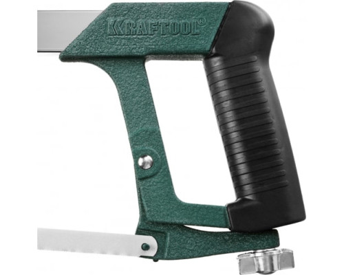 Ножовка "INDUSTRIE" по металлу, натяжная, обрезиненная ручка Kraftool 300мм 15801_z01