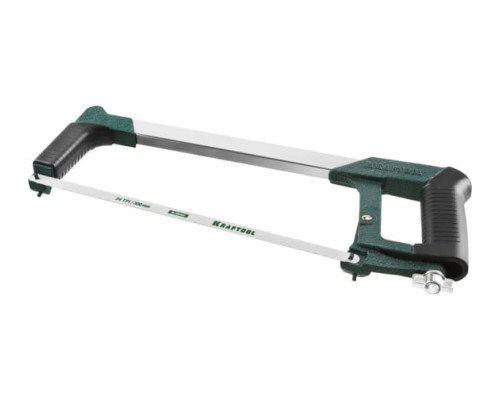 Ножовка "INDUSTRIE" по металлу, натяжная, обрезиненная ручка Kraftool 300мм 15801_z01