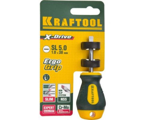 Отвертка KRAFTOOL Х-Drive SL 5x38 250071-5.5-038
