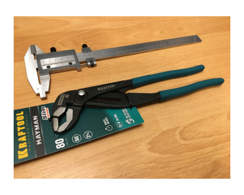Переставные клещи, Cr-V, max захват до 80 мм, 300 мм, KRAFTOOL "KAYMAN" 22353-30