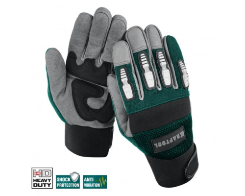 Профессиональные комбинированные перчатки KRAFTOOL Extrem, размер XL, 11287-XL