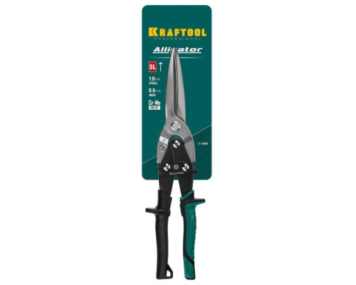 Прямые удлинённые ножницы по металлу KRAFTOOL Alligator 290 мм 2328-SL