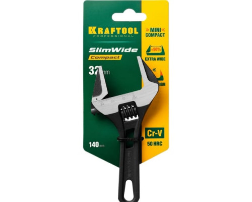 Разводной ключ KRAFTOOL SlimWide Compact 140/32 мм 27266-20