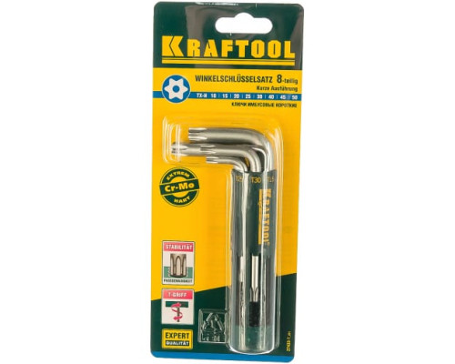 Шестигранные короткие ключи EXPERT 8 предметов Kraftool 27433-1_z01