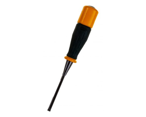 Стамеска, упрочненное полотно, ударопрочная двухкомпонентная ручка, стальной затыльник для ударных работ, 6мм KRAFTOOL EXPERT 1815-06_z01