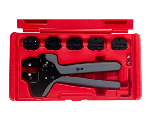 Пресс-клещи с набором матриц КВТ CTF 55922