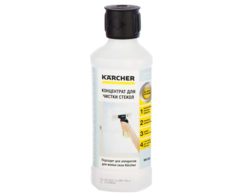 Концентрированное средство для мойки стекол RM 500 (500 мл) Karcher 6.295-796 Концентрированное средство для мойки стекол RM 500 (500 мл) Karcher 6.295-796