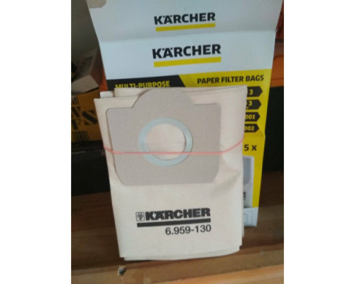 Фильтр-мешок бумажный 5 шт. для пылесосов Karcher 6.959-130.0 Фильтр-мешок бумажный 5 шт. для пылесосов Karcher 6.959-130.0