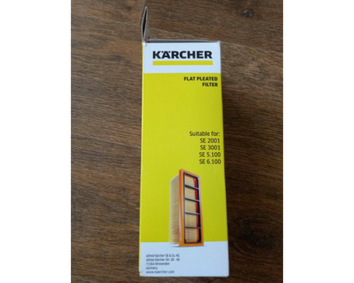 Фильтр складчатый плоский для пылесоса SE 3001 Karcher 6.414-498 Фильтр складчатый плоский для пылесоса SE 3001 Karcher 6.414-498