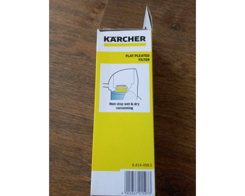 Фильтр складчатый плоский для пылесоса SE 3001 Karcher 6.414-498 Фильтр складчатый плоский для пылесоса SE 3001 Karcher 6.414-498