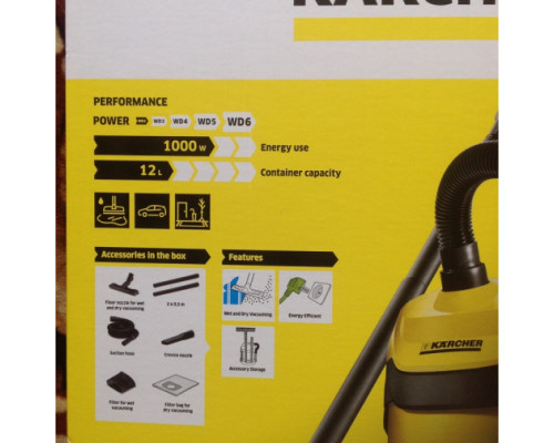 Хозяйственный пылесос Karcher WD 2 1.629-783
