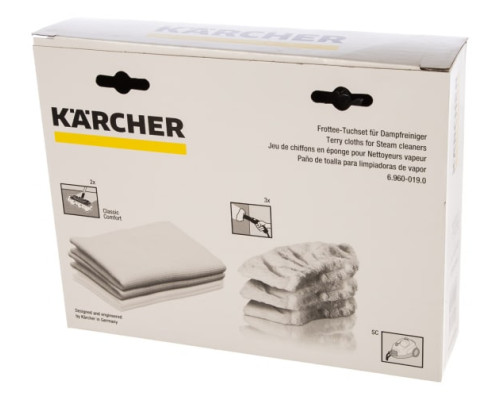 Комплект салфеток из махровой ткани Karcher 6.960-019 Комплект салфеток из махровой ткани Karcher 6.960-019