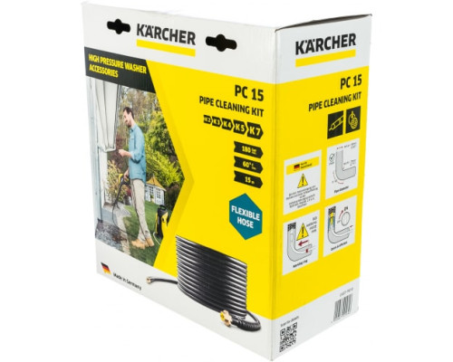 Шланг для прочистки канализационных труб 15 м Karcher 2.637-767 Шланг для прочистки канализационных труб 15 м Karcher 2.637-767