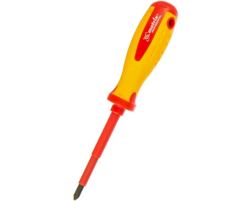 Диэлектрическая отвертка Insulated Ph2x100 мм MATRIX PROFESSIONAL 12928