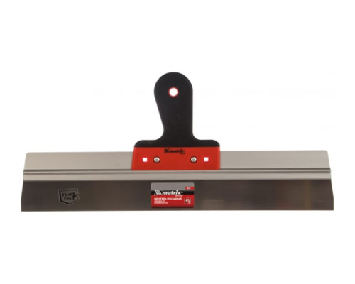 Фасадный шпатель из нержавеющей стали, 475 мм, двухкомпонентная ручка MATRIX 85518