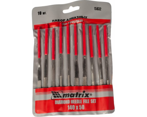 Набор алмазных надфилей 10 шт. MATRIX 15832