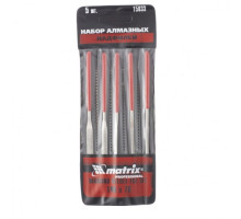 Набор алмазных надфилей 140х70х3, 5 шт MATRIX MASTER 15833