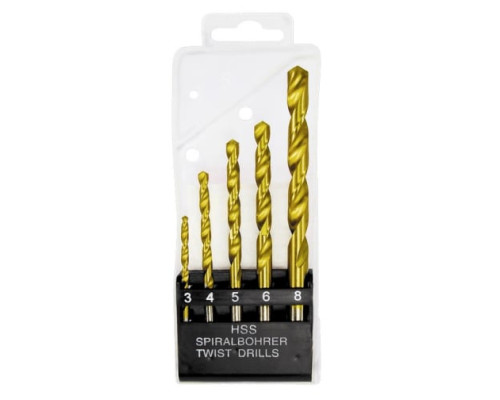 Набор сверл по металлу (3-8 мм; 5 шт.) MATRIX 72383